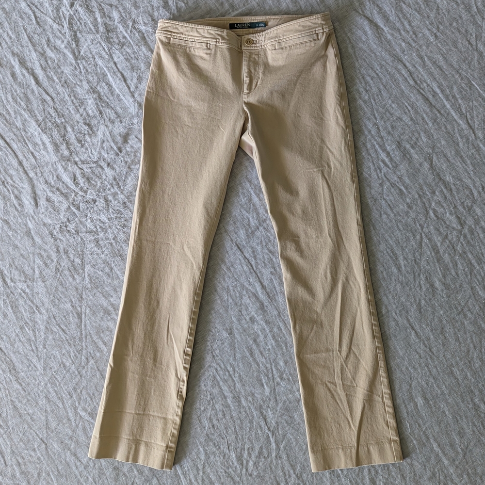 Ralph Lauren Straight Leg Khaki Pants Size 6